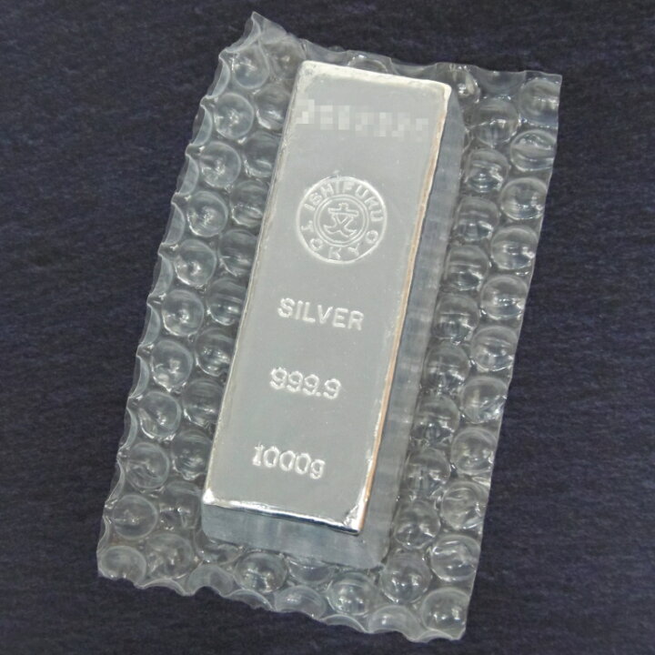 楽天市場】石福金属興業 純銀 インゴット [桐箱付] 1kg 1000g ingot  