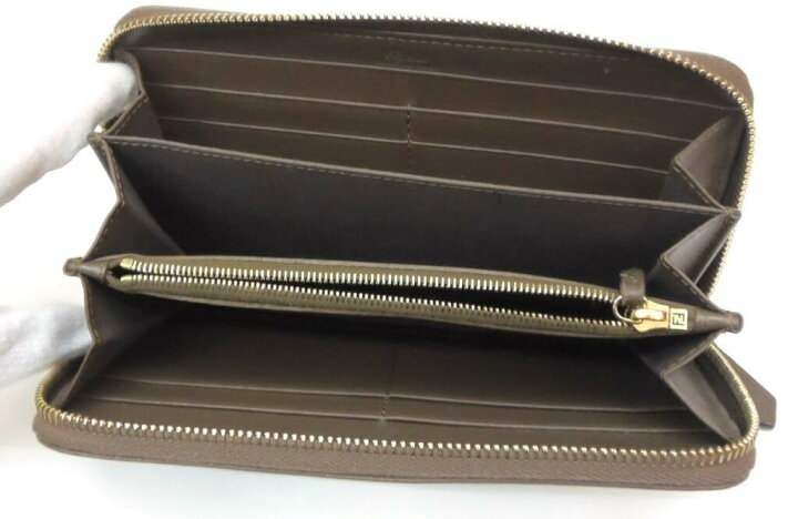 楽天市場】FENDI 長財布 ﾊﾞｲｻﾞｳｪｲ ﾗｳﾝﾄﾞﾌｧｽﾅｰ ﾌﾞﾗｳﾝ ﾚｻﾞｰ 【中古 