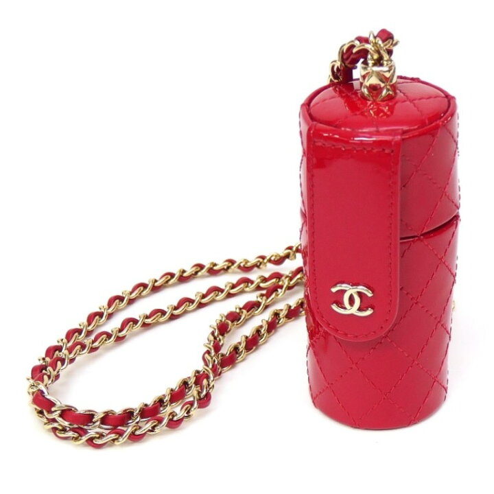 楽天市場】シャネル CHANEL リップケース チェーンショルダー 赤 