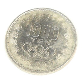 昭和39年 東京オリンピック 1000円銀貨 TOKYO 並品 記念貨幣 1964年 【中古】(65057)