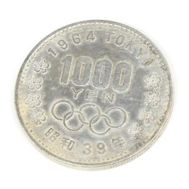 昭和39年 東京オリンピック 1000円銀貨 TOKYO 並品 記念貨幣 1964年 【中古】(65058)