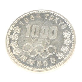 昭和39年 東京オリンピック 1000円銀貨 TOKYO 並品 記念貨幣 1964年 【中古】(65060)