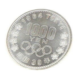 昭和39年 東京オリンピック 1000円銀貨 TOKYO 並品 記念貨幣 1964年 【中古】(65062)