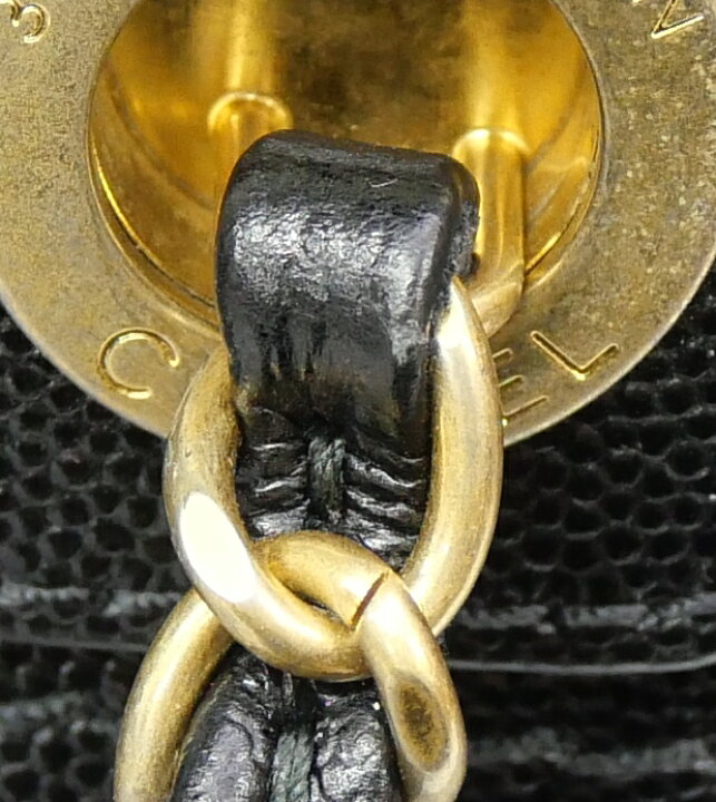 楽天市場】シャネル CHANEL ドーヴィル ロゴスタッズ トートバッグ 黒 