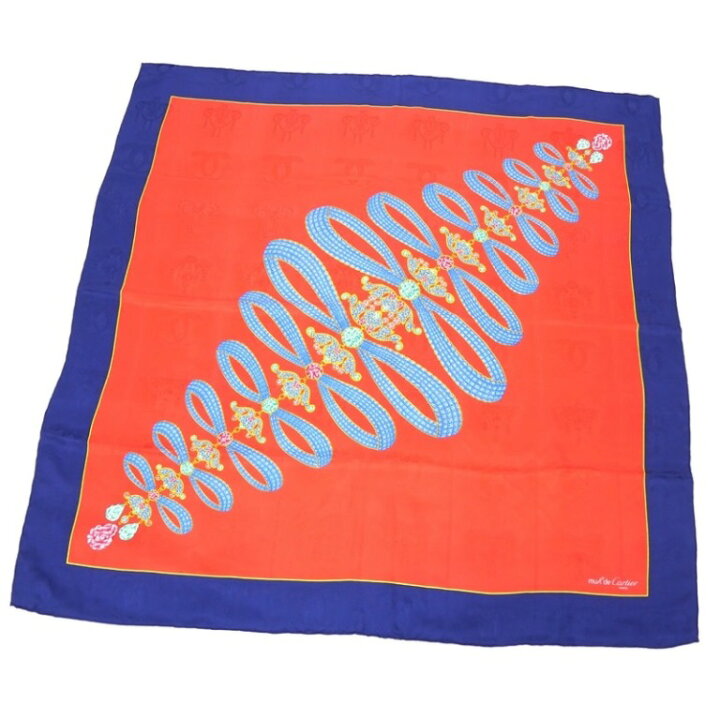 楽天市場】カルティエ Cartier スカーフ マストドゥカルティエ 赤  
