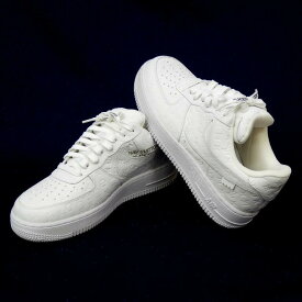 ルイヴィトン×ナイキ LOUIS VUITTON × NIKE エア フォース 1 ヴァージル・アブロー Air Force 1 by Virgil Abloh 白 レザー 7.5(69767)