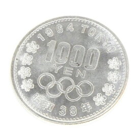 昭和39年 東京オリンピック 1000円銀貨 TOKYO 並品 記念貨幣 1964年 【中古】(65041)