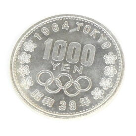 昭和39年 東京オリンピック 1000円銀貨 TOKYO 並品 記念貨幣 1964年 【中古】(65042)