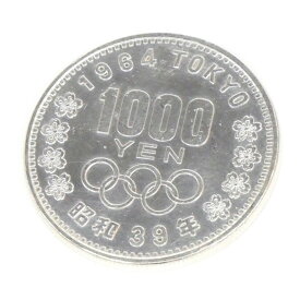 昭和39年 東京オリンピック 1000円銀貨 TOKYO 並品 記念貨幣 1964年 【中古】(65066)