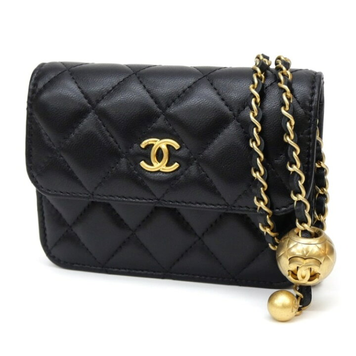 楽天市場】シャネル CHANEL チェーンショルダーバッグ マトラッセ 黒 