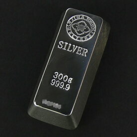 【新品】井島貴金属精錬 純銀 インゴット ingot シルバーバー /シルバー/SV999.9 300g(67931)(67931)