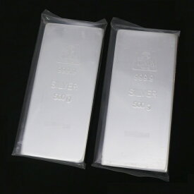 【エントリーでポイントUP】 井嶋金銀工業 純銀 インゴット ingot 500g×2本セット /シルバー/SV999.9 1000g(1kg)(65386)(65386)