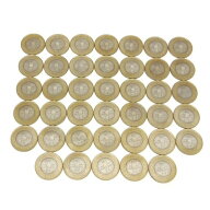 地方自治法施行60周年記念500円バイカラー・クラッド貨幣 40枚セット 奈良県 【中古】(62657)