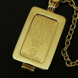 【新品】石福金属興業 純金インゴット 20g 選べるキーチェーン/キーホルダー付きペンダントトップ ゴールドバー ingot 24金(69966)