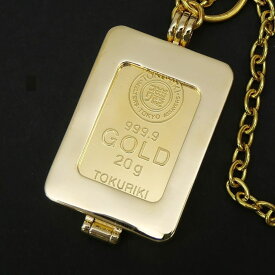 【新品】徳力本店 純金インゴット 20g 選べるキーチェーン/キーホルダー付きペンダントトップ ゴールドバー ingot 24金(70787)