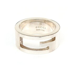 グッチ GUCCI 指輪 SVリング ブランデッドG /シルバー/SV925【中古】(49628)