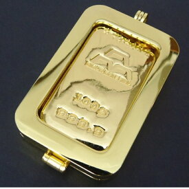 【新品】日本マテリアル 純金 インゴット 100g 24金 ペンダントトップ 枠脱着可能 新品 ゴールドバー ingot K24(50460)
