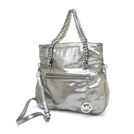 マイケルコース MICHAEL KORS ショルダーバッグ 2WAY シルバー 【中古】(46891)