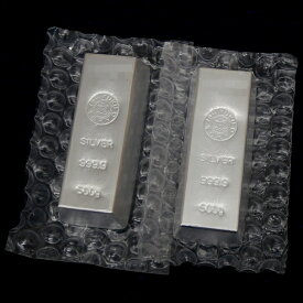 石福金属興業 純銀 インゴット ingot 500g×2本セット /シルバー/SV999.9 1000g（1kg）(55405)