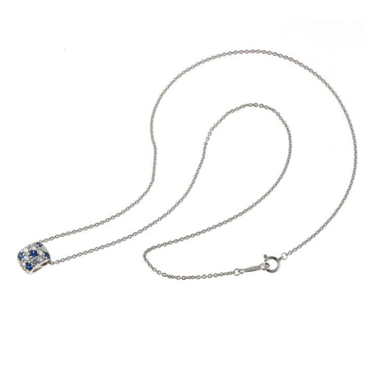 楽天市場】MIKIMOTO ミキモト パヴェダイヤ サファイア ネックレス 