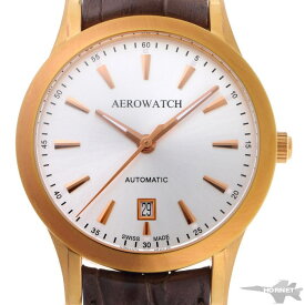 AEROWATCH アエロウォッチ グランドクラシック オートマチック A60947 RO02 シルバー文字盤　PGP 【中古】【時計】 2110306