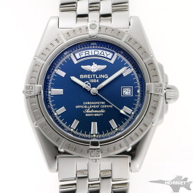 BREITLING ブライトリング ヘッドウィンド オートマチック A45355 ブルー文字盤　SS 【中古】【時計】 2210142