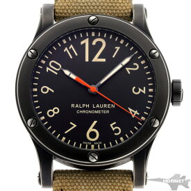 RALPH LAUREN ラルフローレン サファリ RL67 クロノメーター オートマチック R0220900 ブラック文字盤　SS PVD 【中古】【時計】 2210422