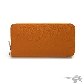 HERMES エルメス アザップ ロング シルクイン ラウンドファスナー長財布 ヴォーエプソン　ナチュラル 【中古】【財布・小物】 2300206