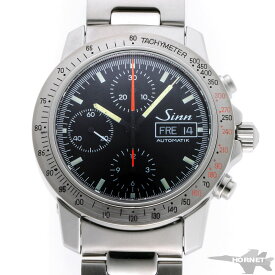 SINN ジン アウトバーン クロノグラフ オートマチック 303.AUTOBAHN ブラック文字盤　SS 【中古】【時計】 2310033