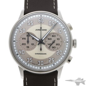 JUNGHANS ユンハンス マイスタードライバー クロノスコープ オートマチック 027/3684.00 グレー文字盤　SS 【中古】【時計】 2310132