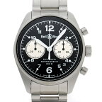 Bell＆Ross ベル＆ロス ヴィンテージ 126　クロノグラフ オートマチック. 126A ブラック文字盤　SS 【中古】【時計】 2310324