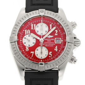 BREITLING ブライトリング クロノマット エボリューション オートマチック A13356 レッド文字盤　SS 【中古】【時計】 2310441