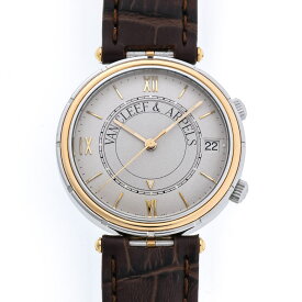 Van Cleef & Arpels ヴァンクリーフ&アーペル スポーツ1 メメント アラーム 手巻 423 003 アイボリー文字盤　SS / YG 【中古】【時計】 2410191