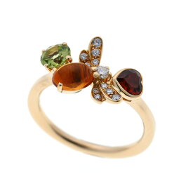 CHAUMET ショーメ アトラップモア ハチ ダイヤ マルチカラー リング #49 イエローゴールド 750YG 【中古】【ジュエリー】 2510052