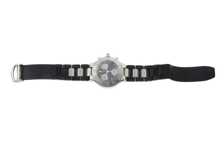 楽天市場】Cartier カルティエ マスト21 クロノスカフ クォーツ 
