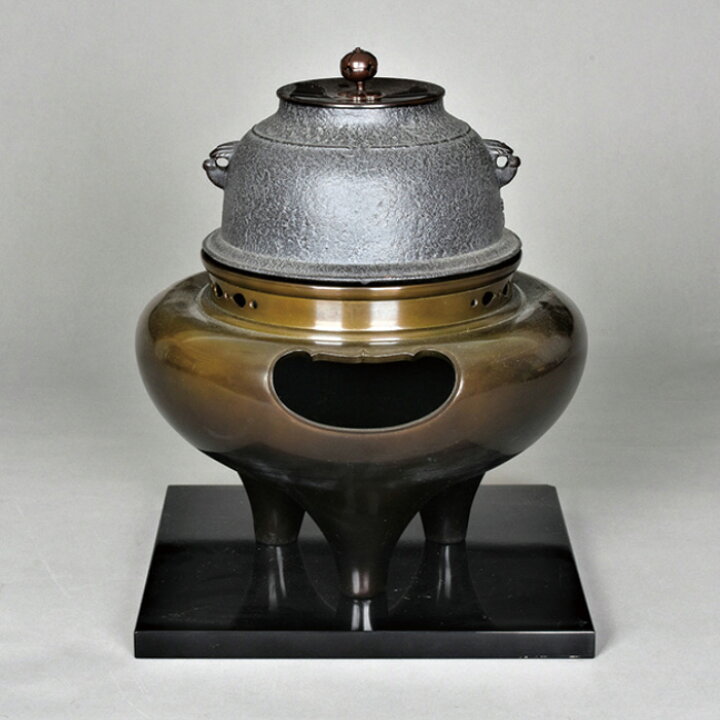 楽天市場】茶道具 電熱風炉/ヤマキ電気 YS-1唐銅朝鮮風炉 電気炭セット 