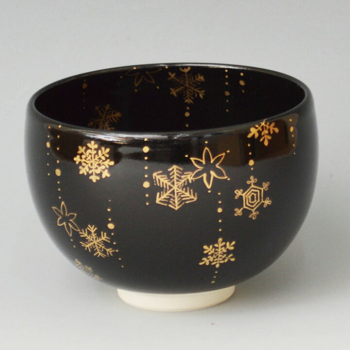 楽天市場】抹茶碗 黒仁清 SNOW 加藤永山 作 化粧箱入り : 茶道具・抹茶 