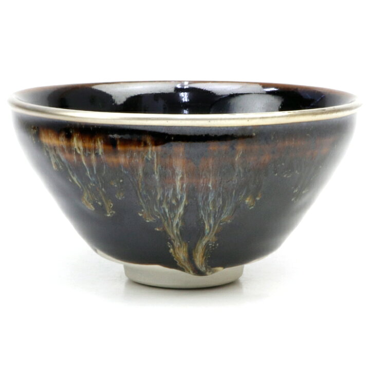 楽天市場】茶道具 天目茶碗 天目茶碗 黒 覆輪風 定一作 : 茶道具・抹茶  