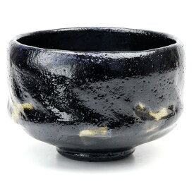 茶道具 楽茶碗/抹茶碗/抹茶茶碗 黒楽茶碗 上 松楽窯作