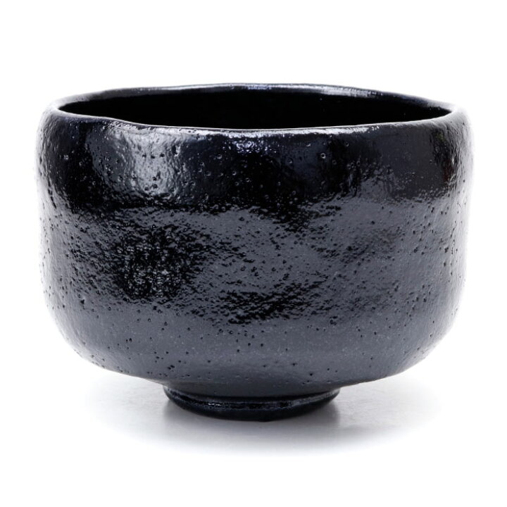 楽天市場】茶道具 楽茶碗 黒楽茶碗 朱無し 松楽窯作 : 茶道具・抹茶 