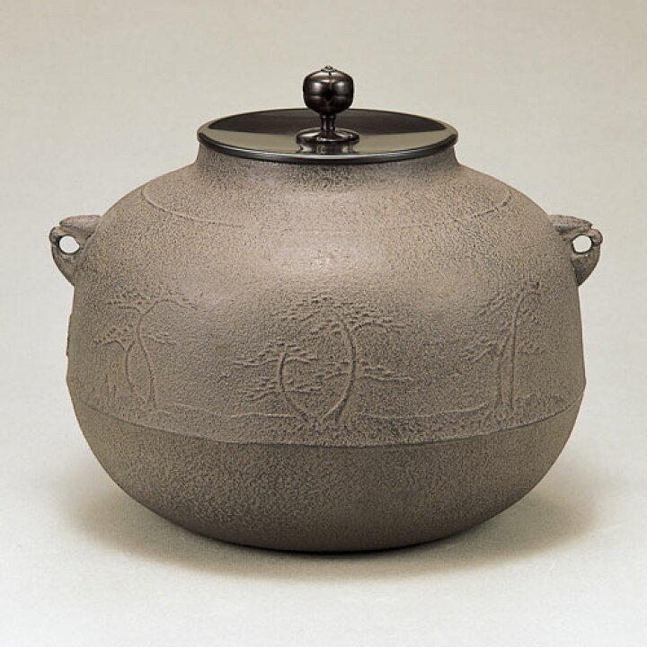 楽天市場】茶道具 風炉釜 菊地政光作 浜松地紋真形釜 : 茶道具・抹茶 