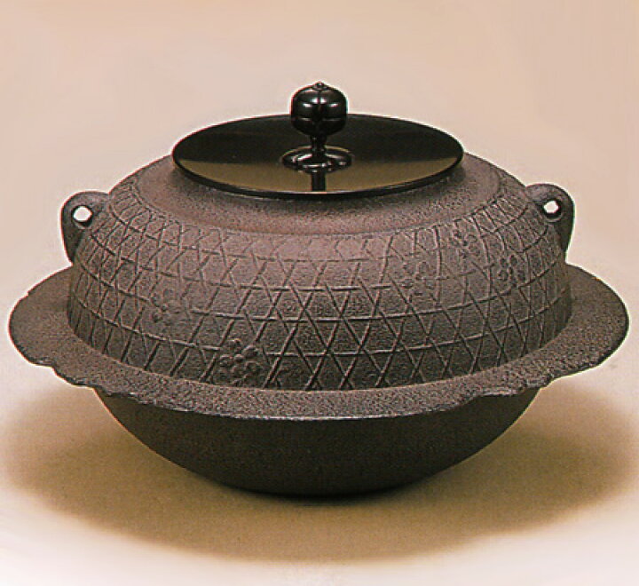 楽天市場】茶道具 炉釜 炉用 桜川置炉釜 菊地政光作 : 茶道具・抹茶 