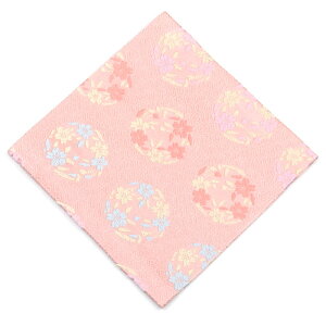 古帛紗 古袱紗 こぶくさ 茶道 裏千家 正絹 茶道具 亀甲に桜の丸 ピンク 中川政七商店 謹製