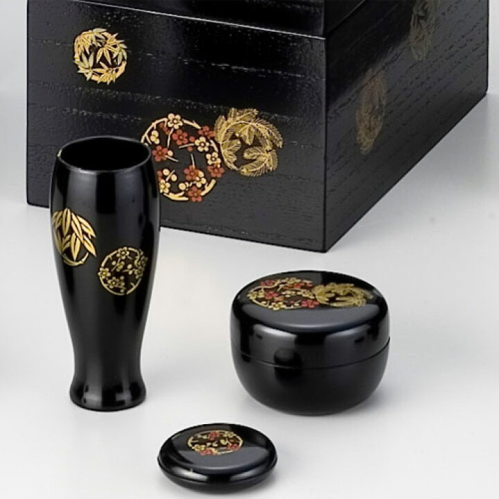 楽天市場】茶道具 茶箱 茶箱セット 掻合 花丸 (棗・香合・茶筅筒付き 