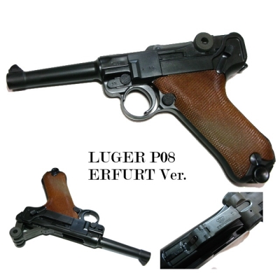 サバイバルゲーム 凶銃ルガーP08 LUGER ルガー P08 4inch erfurt タナカ 超安い エルフルト工廠 version HW ブローバックガスガン 18歳以上 発売モデル