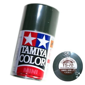 タミヤ カラー MINI　スプレー塗料 (TS-70) OD色 (陸上自衛隊) つや消し　タミヤ模型