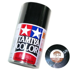 タミヤ カラー MINI スプレー塗料 (TS-14) ブラック つやあり