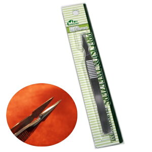 ステンレス ホビー用ピンセット 強力ピンセット 模型 や デコりなどに便利 F-105 ミネシマ