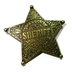 保安官バッジ　SHERIFF （104） ウッディ　西部劇のコスプレなどに！