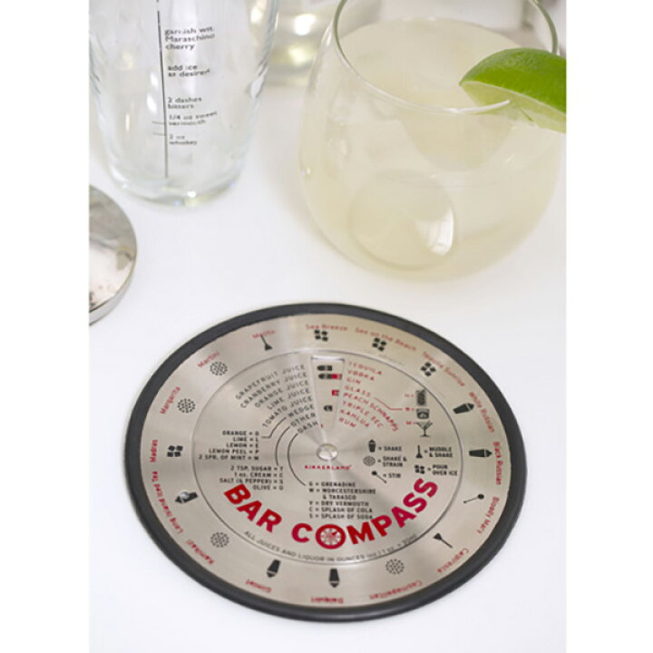 楽天市場 Bar Compass バーコンパス カクテル レシピ 16種類 ホームパーティー キッカーランド Kikkerland Hutte 楽天市場店 楽天市場 Bar Compass バーコンパス カクテル レシピ 16種類 ホームパーティー キッカーランド Kikkerland Hutte 楽天市場店